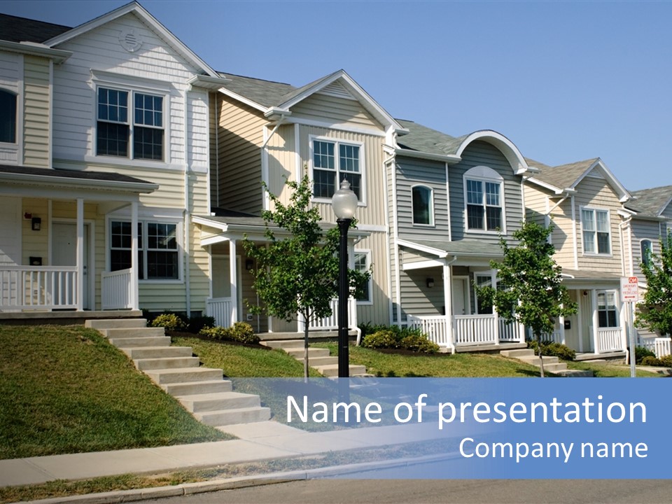 Housing Front Estate PowerPoint Template