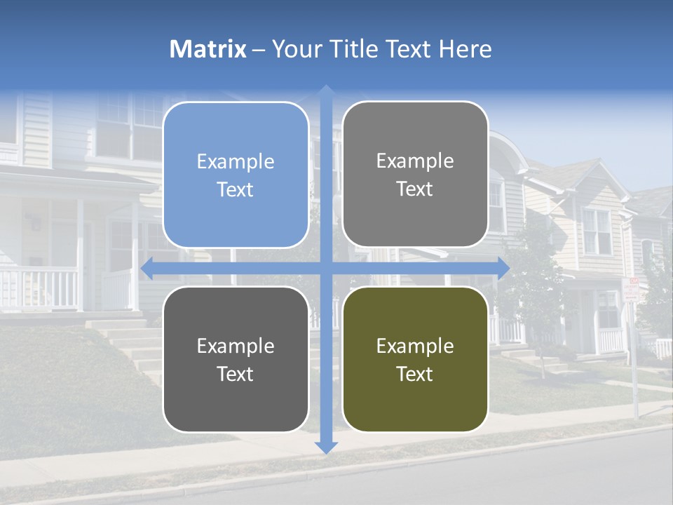 Housing Front Estate PowerPoint Template