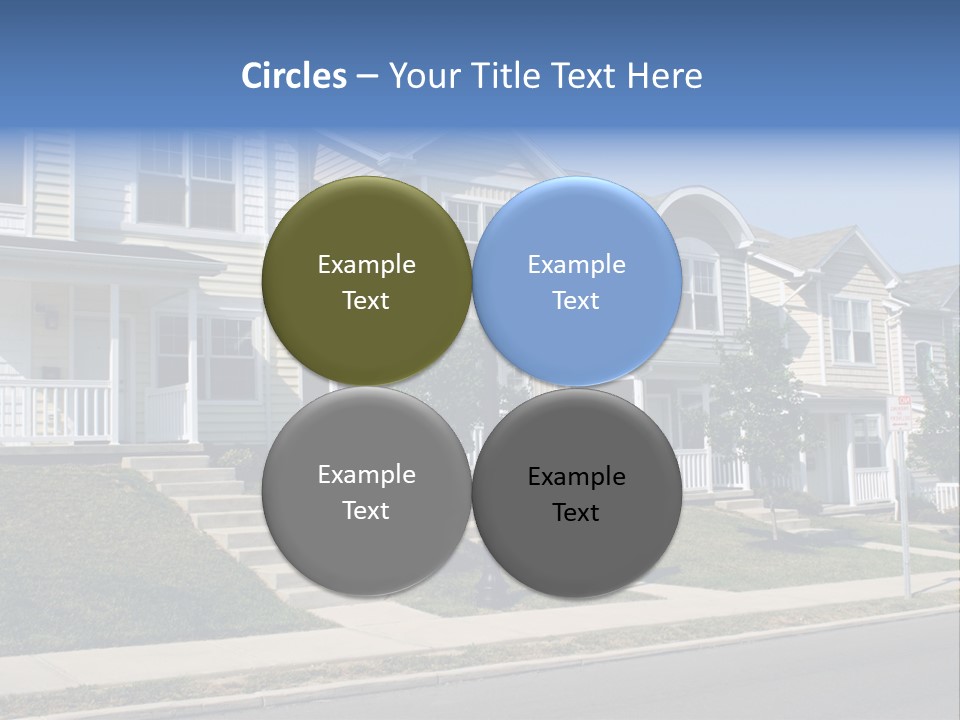 Housing Front Estate PowerPoint Template