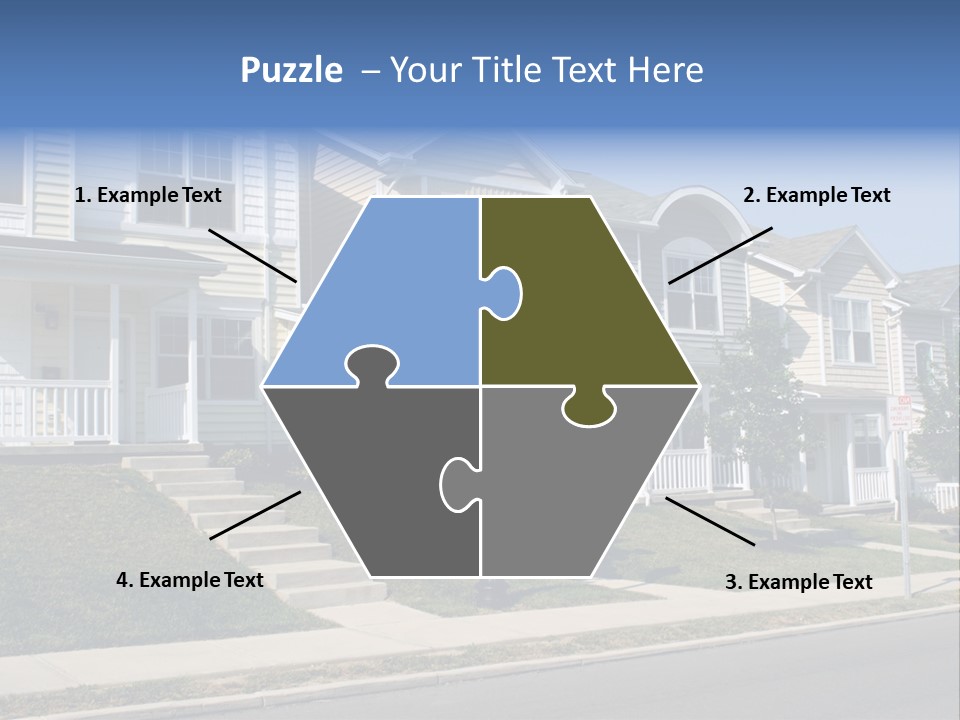 Housing Front Estate PowerPoint Template