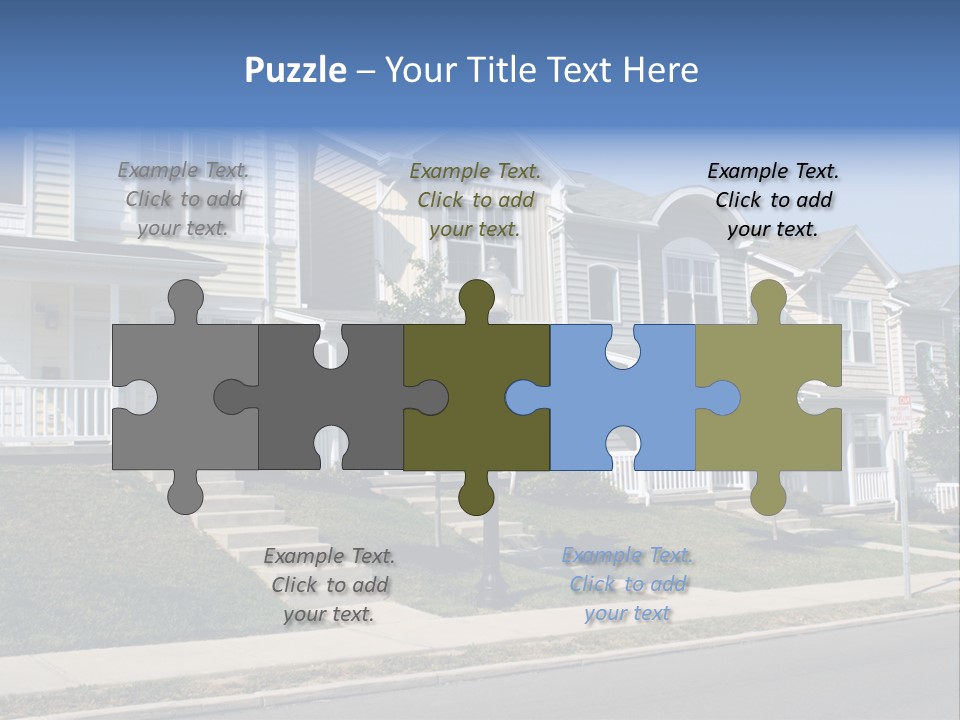 Housing Front Estate PowerPoint Template