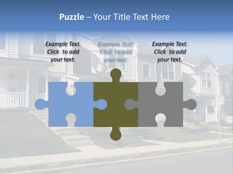 Housing Front Estate PowerPoint Template