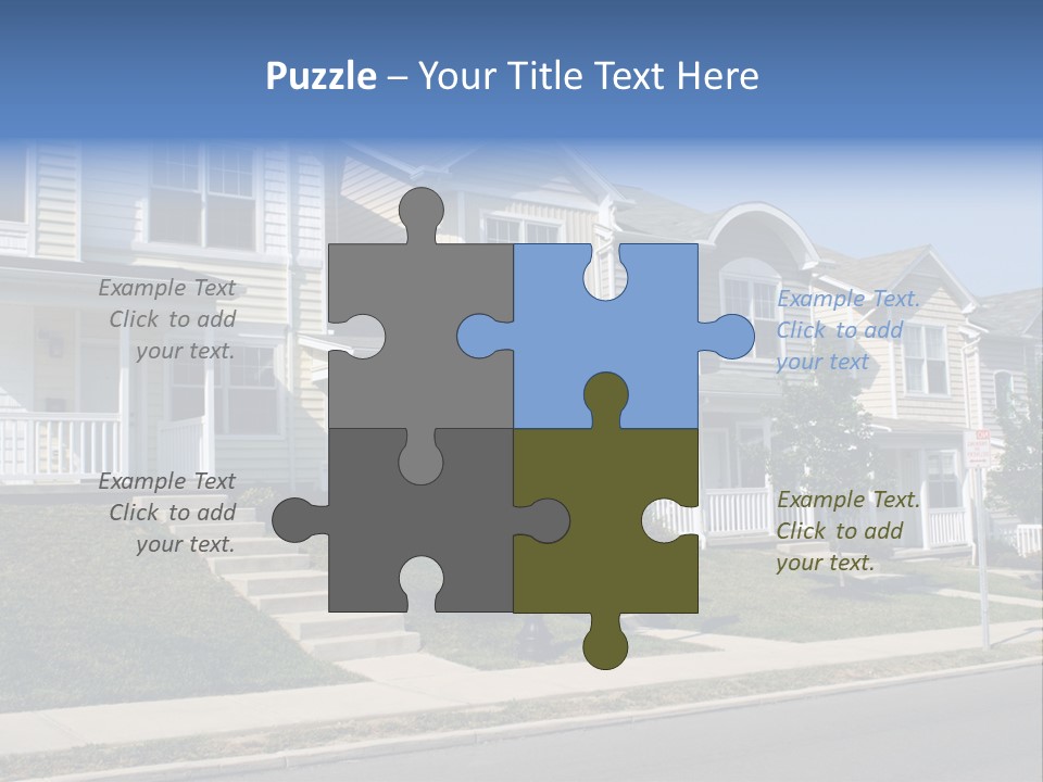 Housing Front Estate PowerPoint Template