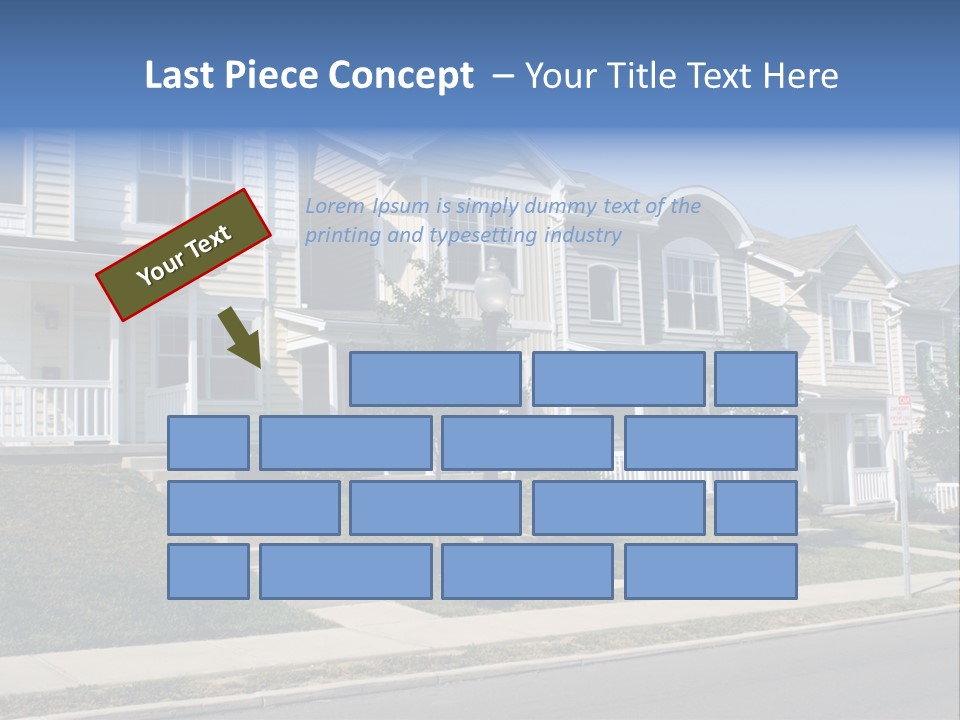 Housing Front Estate PowerPoint Template