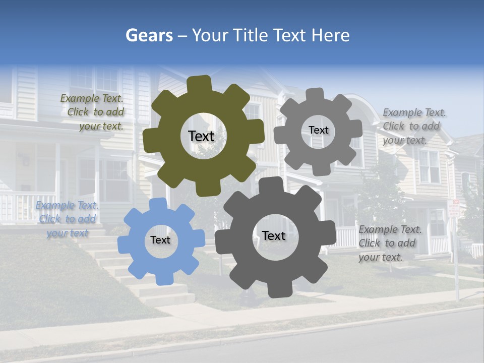 Housing Front Estate PowerPoint Template