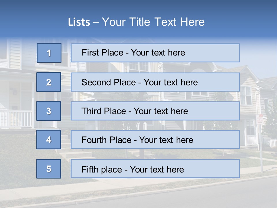 Housing Front Estate PowerPoint Template