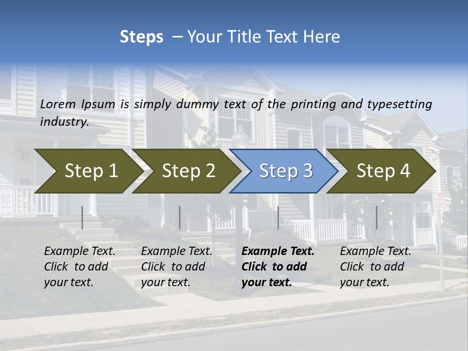 Housing Front Estate PowerPoint Template
