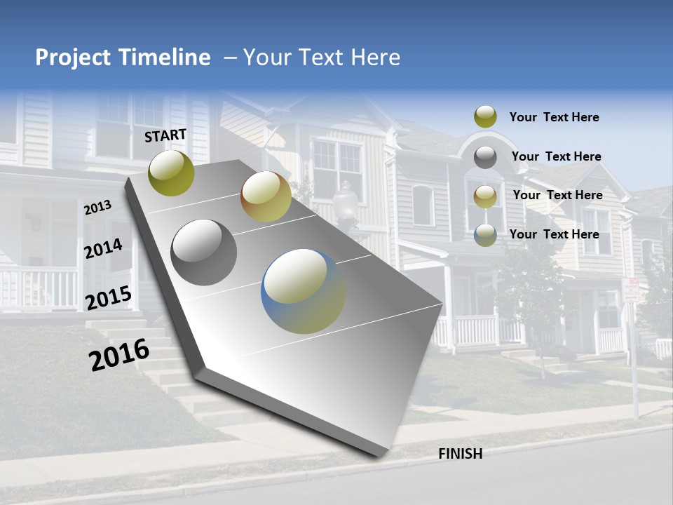Housing Front Estate PowerPoint Template