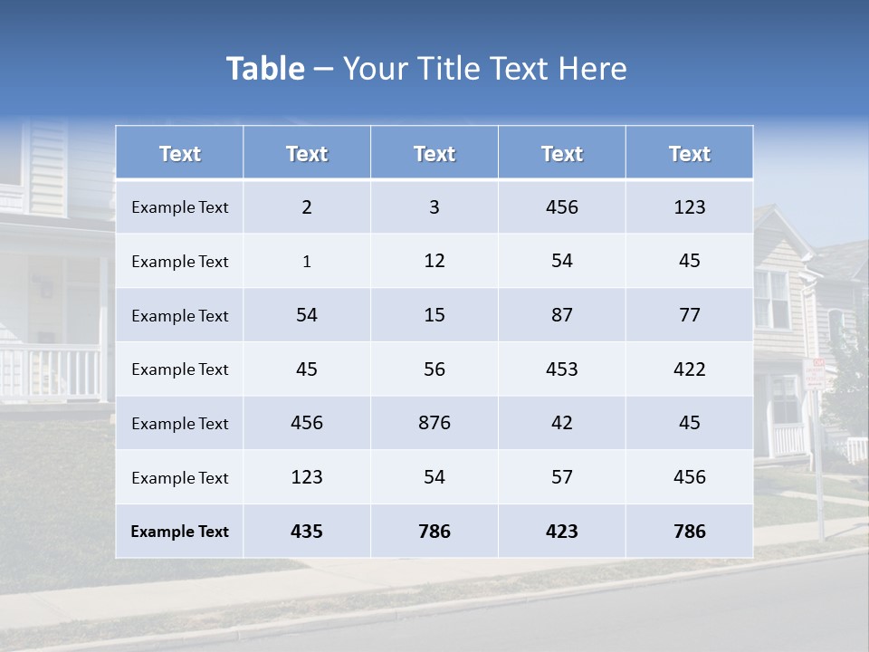 Housing Front Estate PowerPoint Template