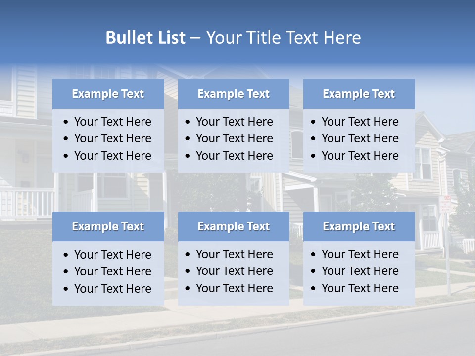 Housing Front Estate PowerPoint Template