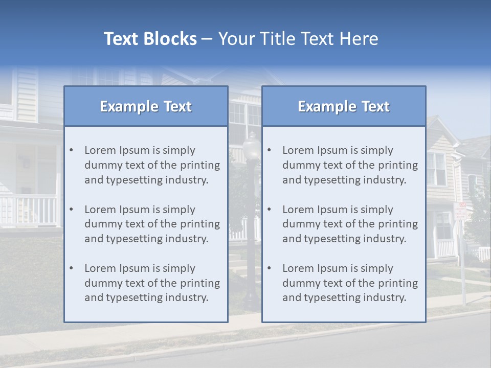 Housing Front Estate PowerPoint Template