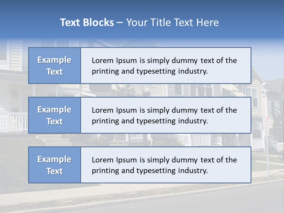 Housing Front Estate PowerPoint Template
