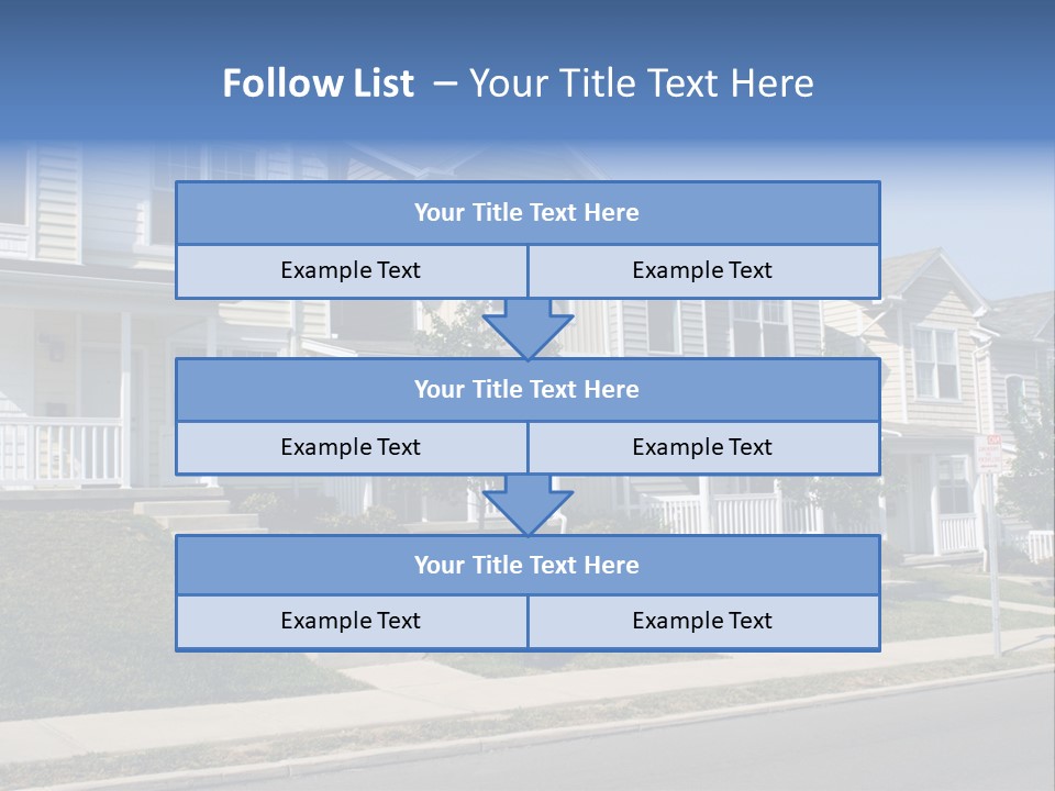 Housing Front Estate PowerPoint Template