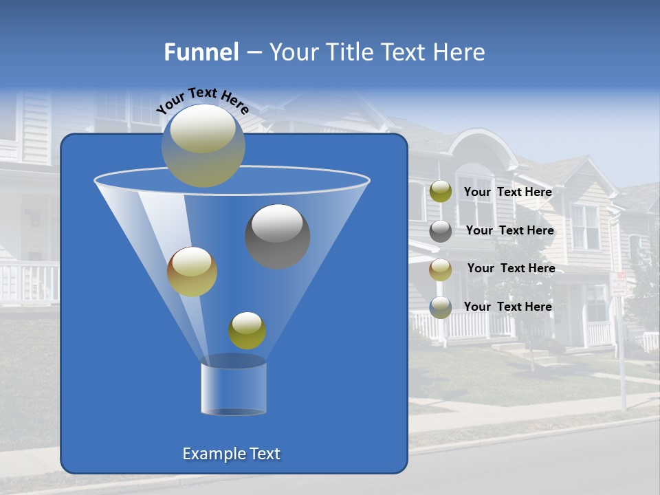 Housing Front Estate PowerPoint Template