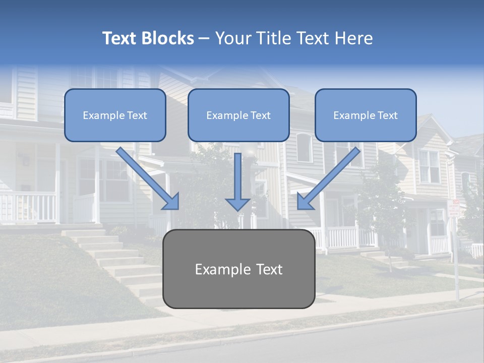 Housing Front Estate PowerPoint Template