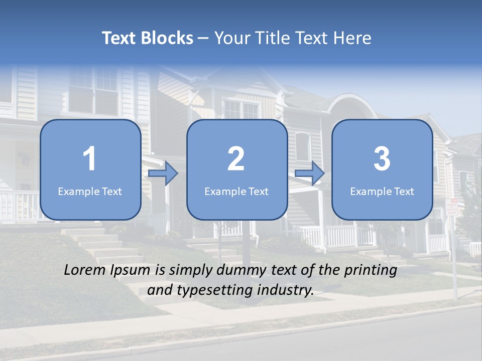 Housing Front Estate PowerPoint Template