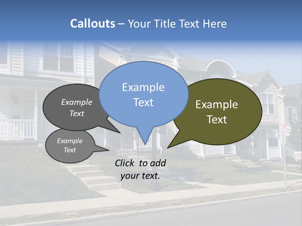 Housing Front Estate PowerPoint Template