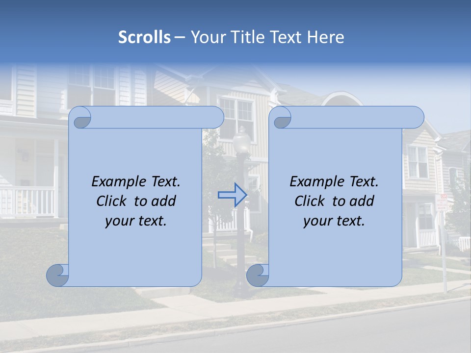 Housing Front Estate PowerPoint Template