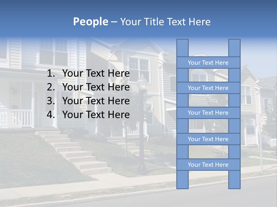 Housing Front Estate PowerPoint Template