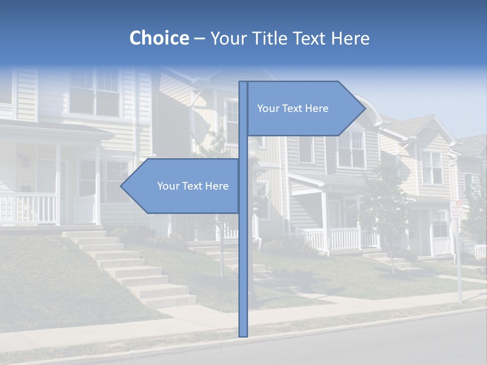 Housing Front Estate PowerPoint Template