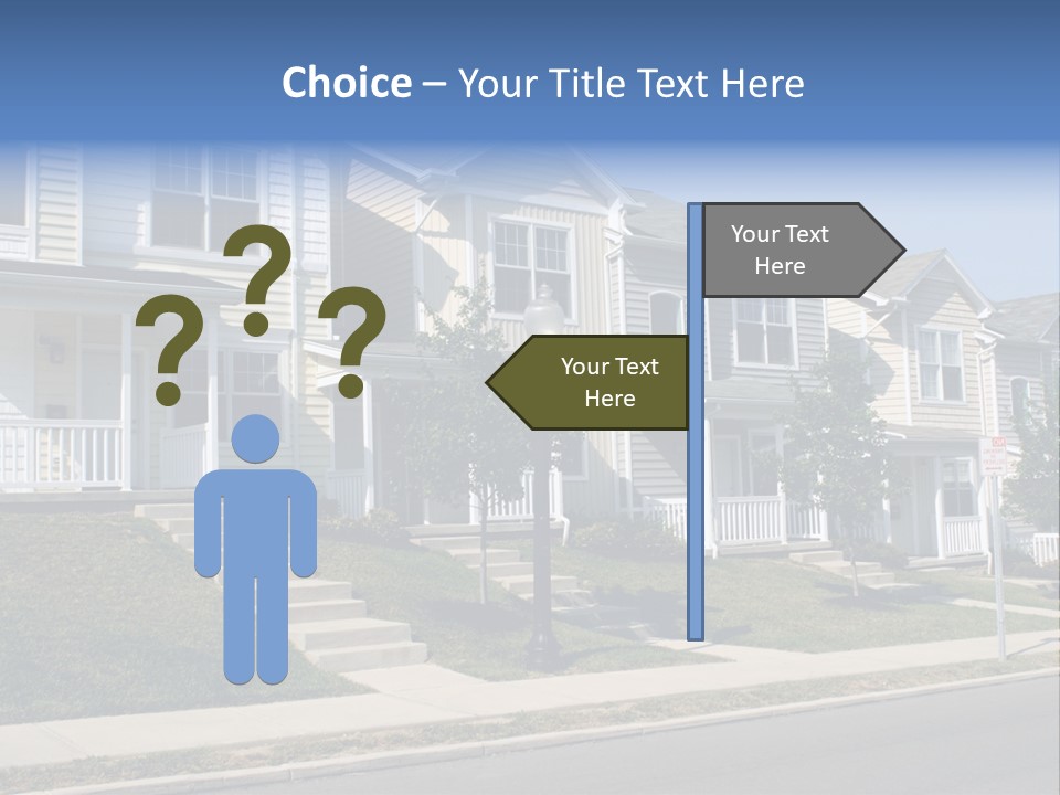 Housing Front Estate PowerPoint Template