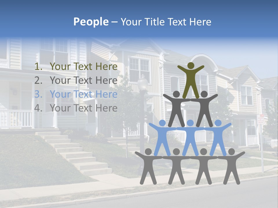 Housing Front Estate PowerPoint Template
