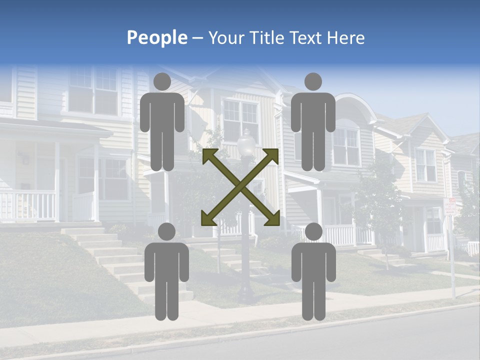 Housing Front Estate PowerPoint Template