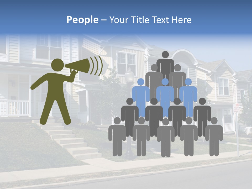 Housing Front Estate PowerPoint Template