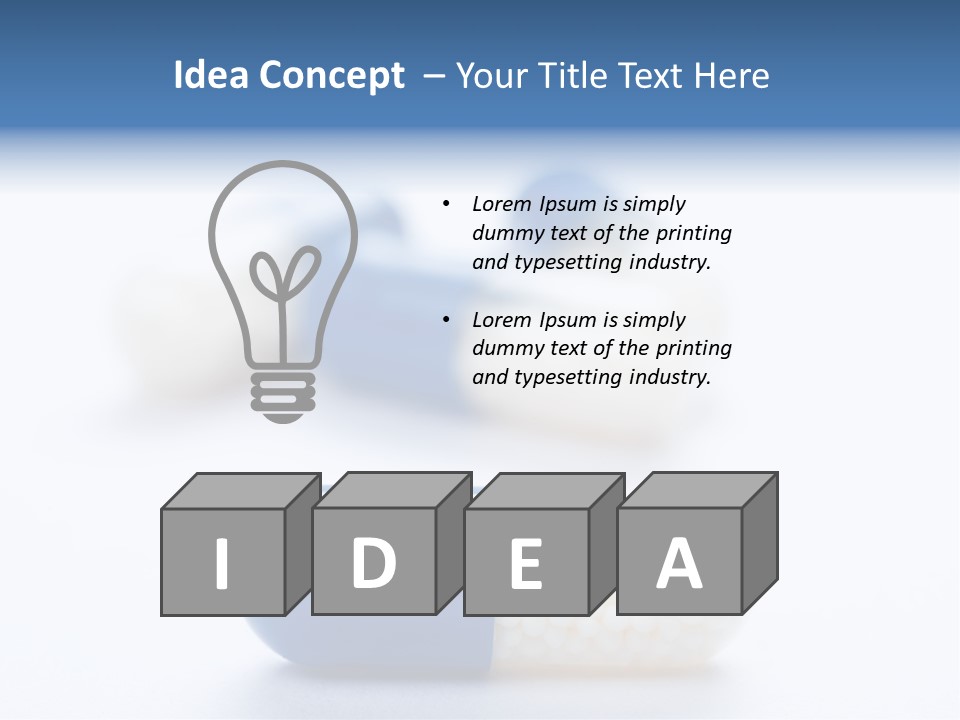 Narcotic White Doctor PowerPoint Template