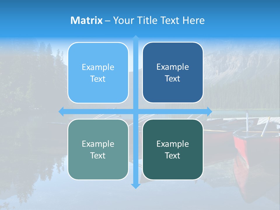 Outdoors Small Crafts Banff National Park PowerPoint Template