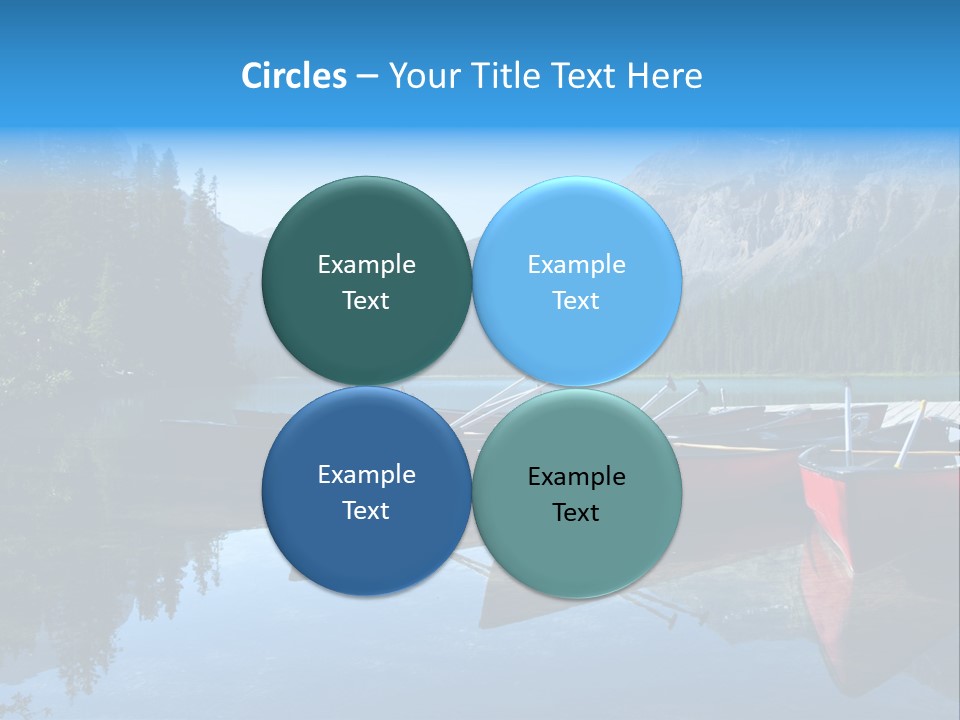 Outdoors Small Crafts Banff National Park PowerPoint Template