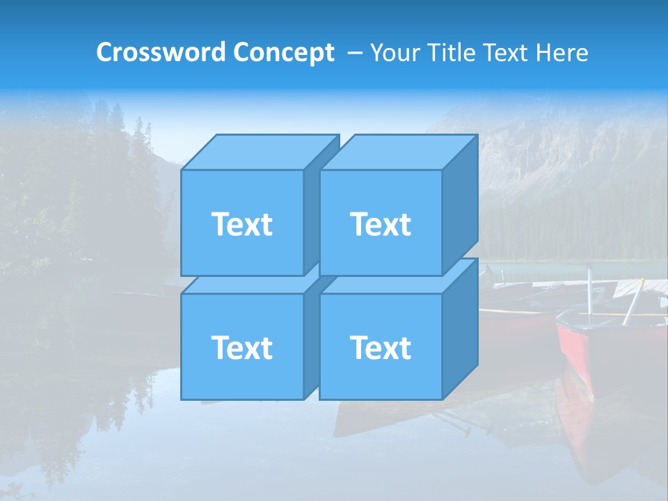 Outdoors Small Crafts Banff National Park PowerPoint Template