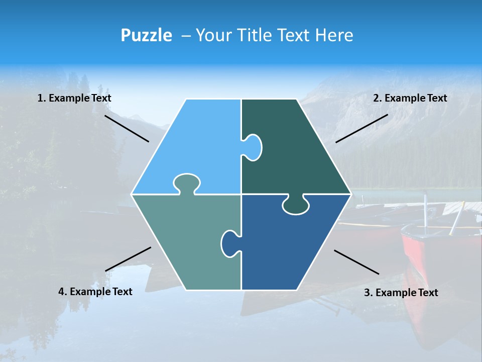 Outdoors Small Crafts Banff National Park PowerPoint Template