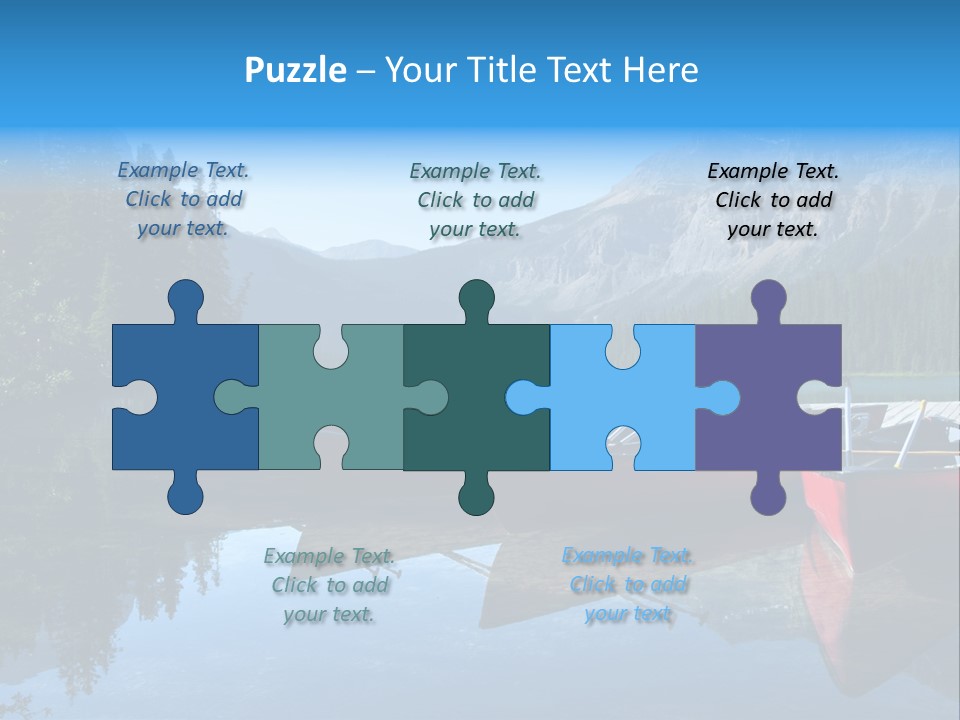 Outdoors Small Crafts Banff National Park PowerPoint Template