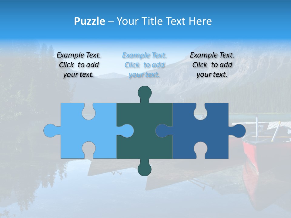 Outdoors Small Crafts Banff National Park PowerPoint Template