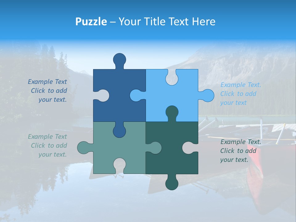 Outdoors Small Crafts Banff National Park PowerPoint Template