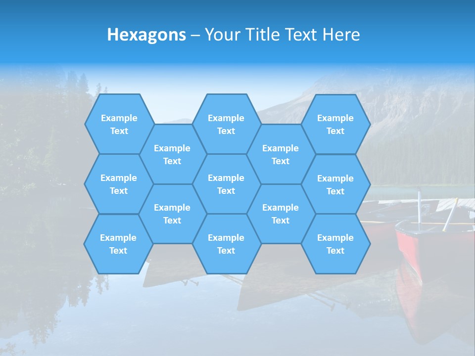 Outdoors Small Crafts Banff National Park PowerPoint Template