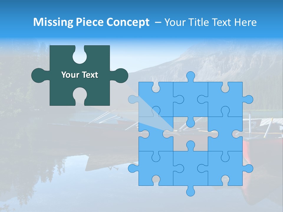 Outdoors Small Crafts Banff National Park PowerPoint Template