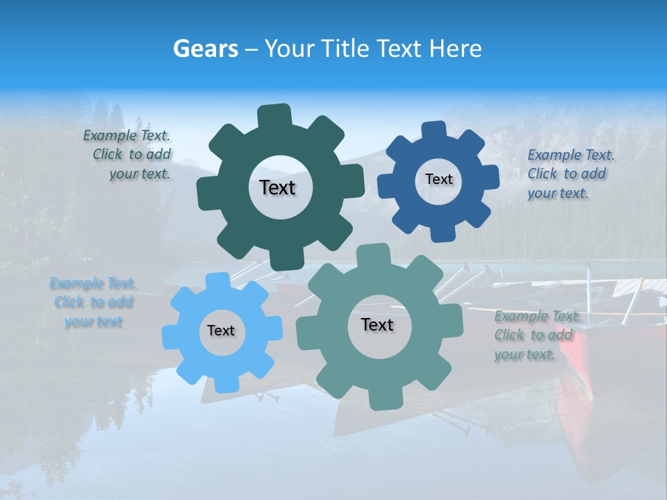 Outdoors Small Crafts Banff National Park PowerPoint Template