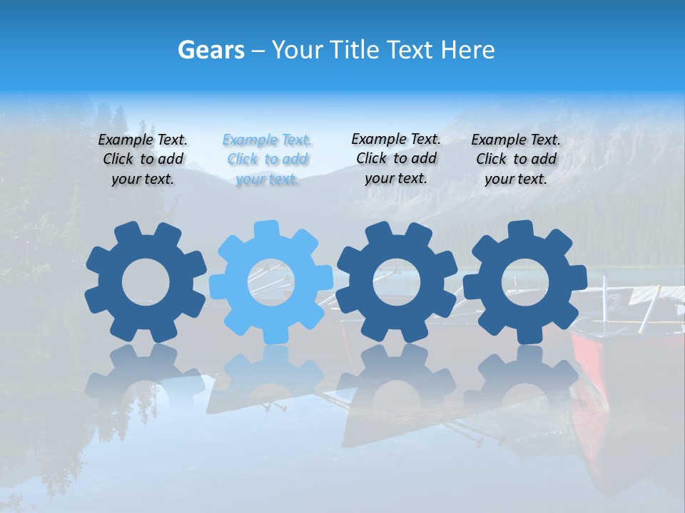 Outdoors Small Crafts Banff National Park PowerPoint Template