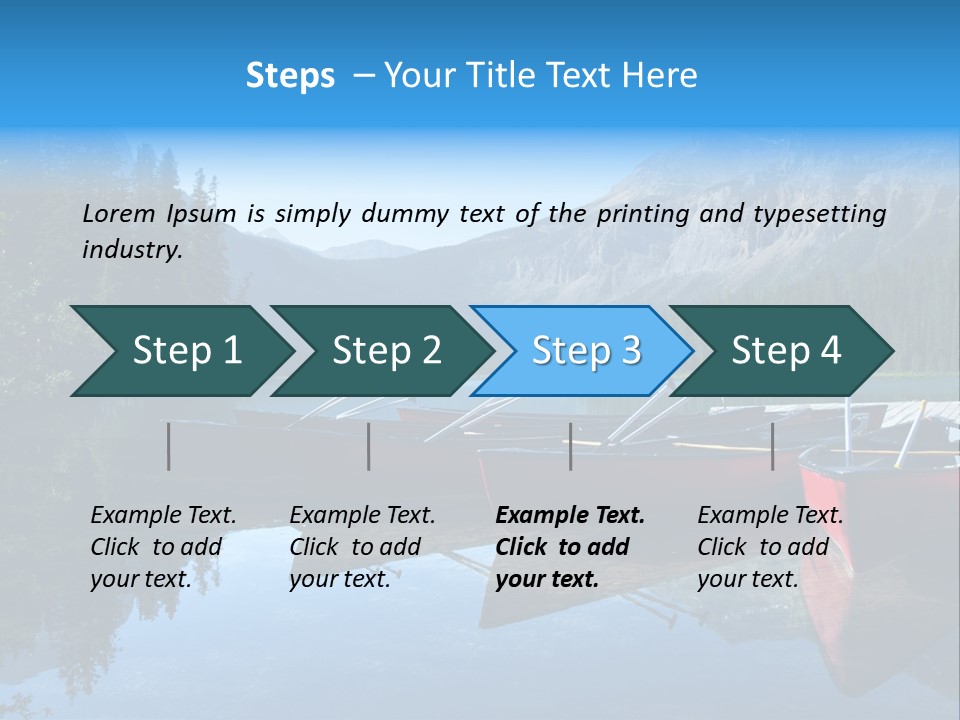 Outdoors Small Crafts Banff National Park PowerPoint Template