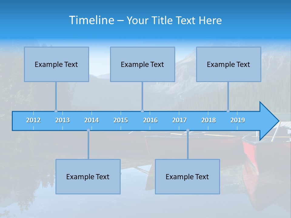 Outdoors Small Crafts Banff National Park PowerPoint Template