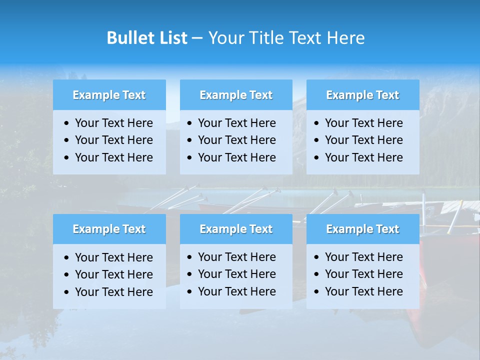 Outdoors Small Crafts Banff National Park PowerPoint Template