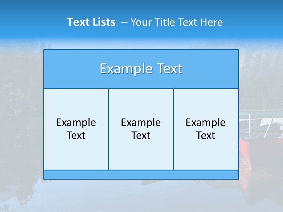 Outdoors Small Crafts Banff National Park PowerPoint Template