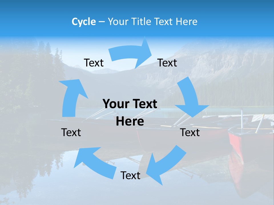 Outdoors Small Crafts Banff National Park PowerPoint Template