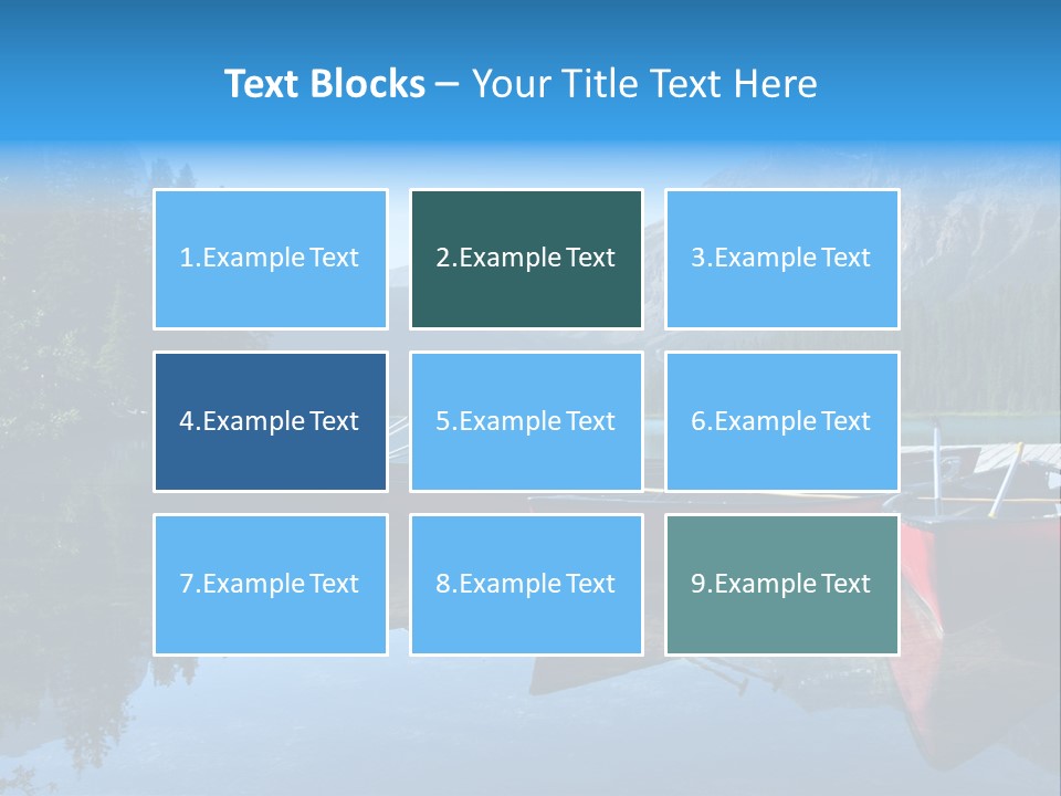 Outdoors Small Crafts Banff National Park PowerPoint Template