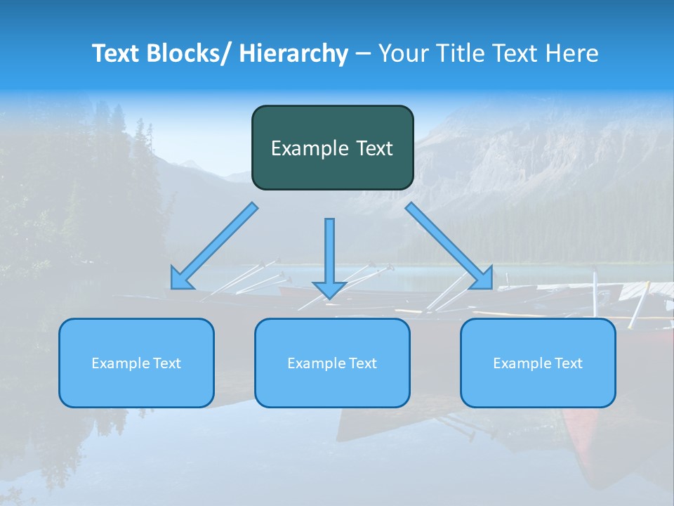 Outdoors Small Crafts Banff National Park PowerPoint Template