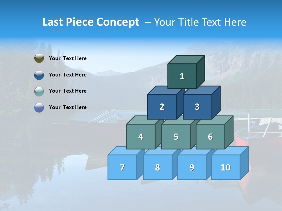 Outdoors Small Crafts Banff National Park PowerPoint Template