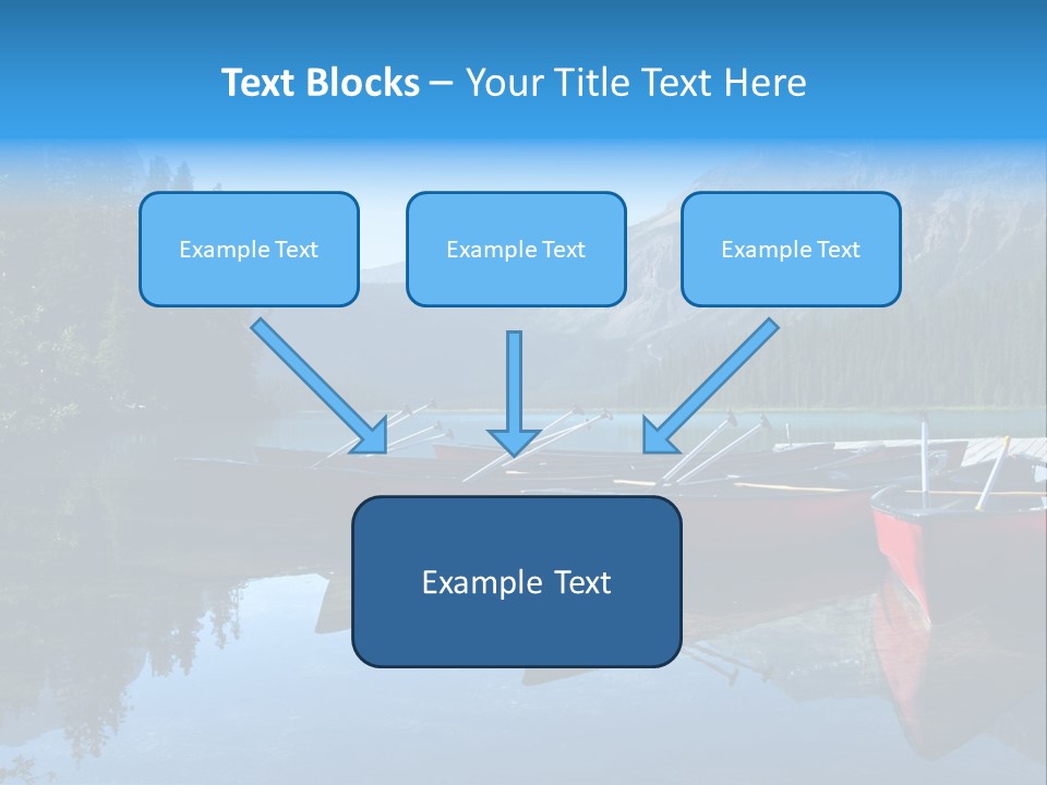 Outdoors Small Crafts Banff National Park PowerPoint Template