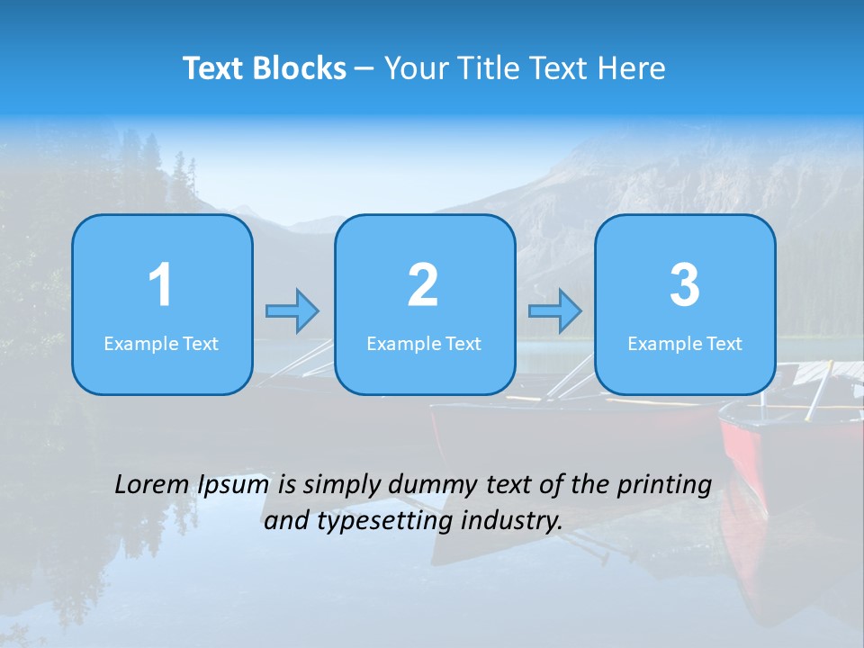 Outdoors Small Crafts Banff National Park PowerPoint Template